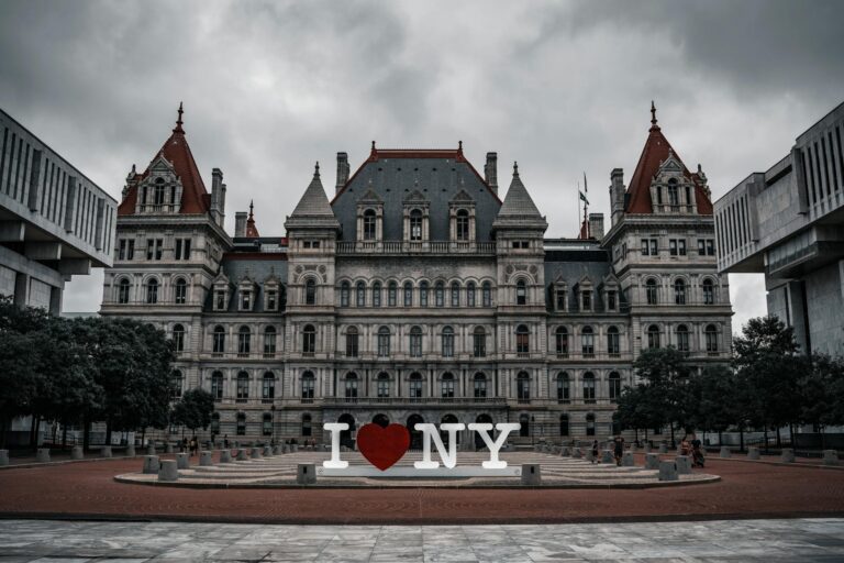 view of the new york state capitol