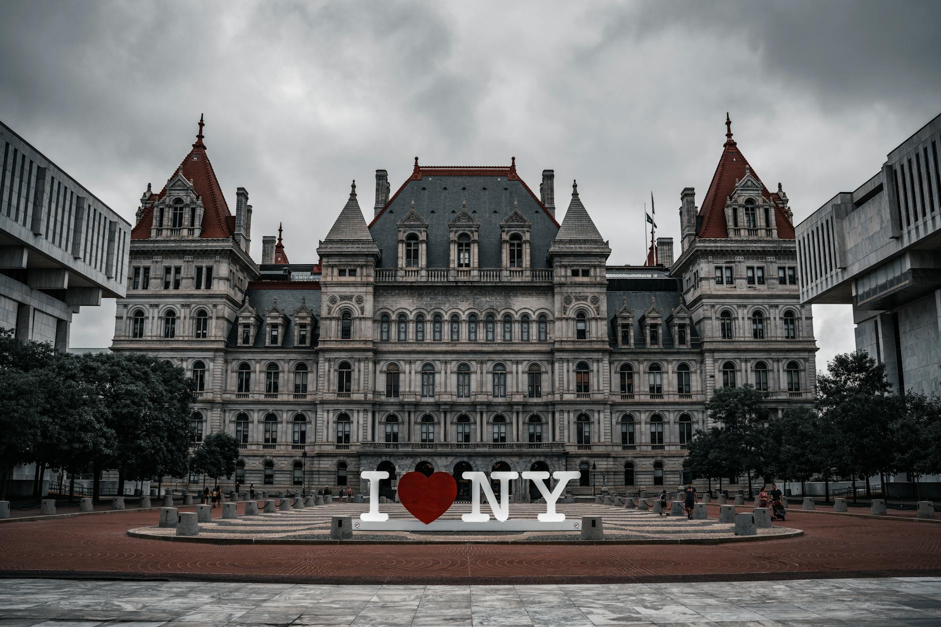 view of the new york state capitol